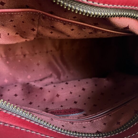 Fossil red leather bag with detachable shoulder strap. Excellent condition. - Picture 6 of 6